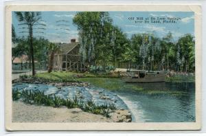 Old Mill De Leon Springs De Land Florida 1926 postcard