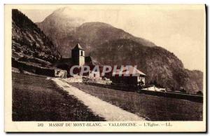 Old Postcard Chamonix Vallorcine The Church