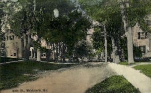 Main St. - Waldoboro, Maine ME Postcard