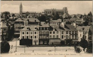 CPA AVRANCHES - La Place Littre - Églises (149259)