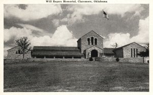 Vintage Postcard Will Rogers Memorial Historical Building Claremore Oklahoma OK