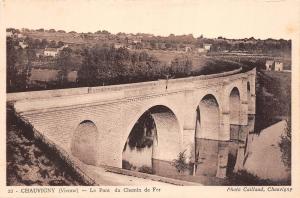 BF4286 chauvigny vienne le pont du chemin de fer France