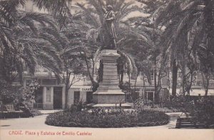 Spain Cadiz Plaza y Estatua de Emillo Castelar