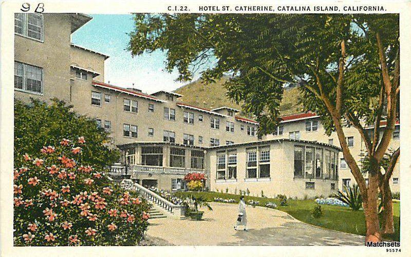 1920''s CATALINA ISLAND, CALIFORNIA Hotel St Catherine postcard 3434