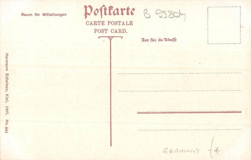 B95804 kiel handelshafen und kroppsche werft ship bateaux germany