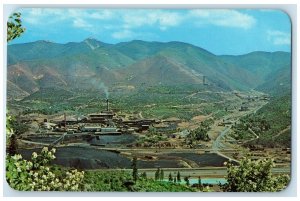 c1960's Bunker Hill Company Lead Smelter And Small Valley Kellogg Idaho Postcard