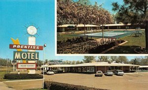 NATCHEZ, Mississippi MS   PRENTISS MOTEL~Coffee Shop  POOL  Roadside  Postcard