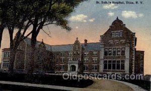 St. Lukes Hospital, Utica, New York, NY USA Medical Hospital 1916 light corne...