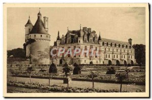 Old Postcard Chateau de Chenonceau The Chateau Facade North West