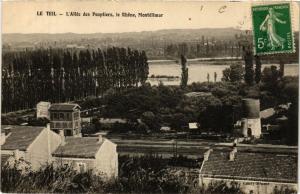 CPA Le TEIL Allée des Peupliers le Rhone Montélimar (660644)