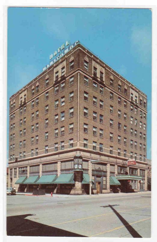 Hotel Manitowoc Wisconsin 1959 postcard