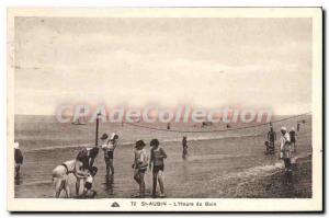 Postcard Old St Aubin's Bath Time