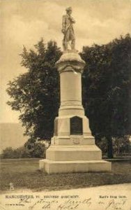 Soldiers Monument - Manchester, Vermont VT  
