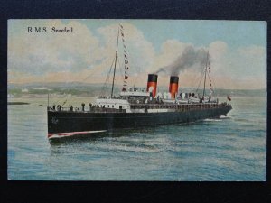 Shipping Isle of Man R.M.S. SNAEFELL Passenger Ferry c1930s Postcard by Hough