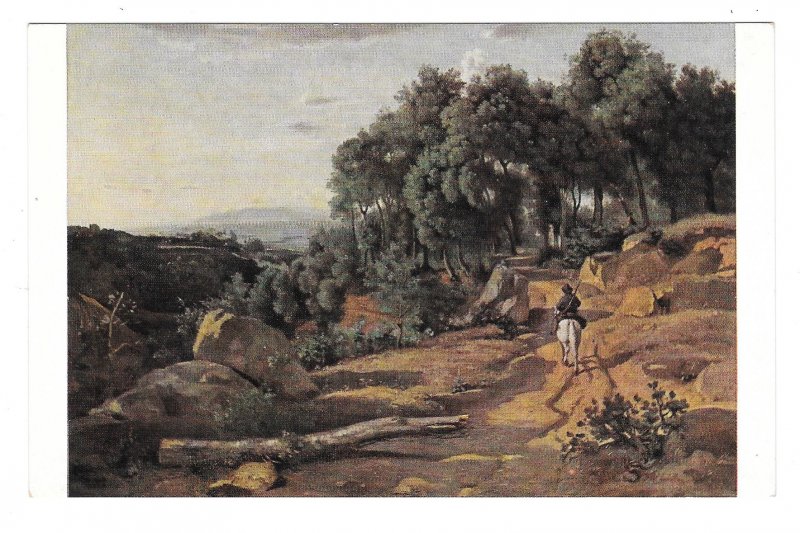 View Near Volterra Painting Corot Artist National Gallery of Art DC Postcard