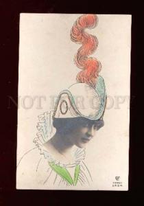 004821 Lady in ART NOUVEAU Dress HAT vintage PHOTO ART Collage