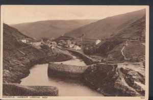 Cornwall Postcard - Boscastle, Harbour Looking West    RS9328