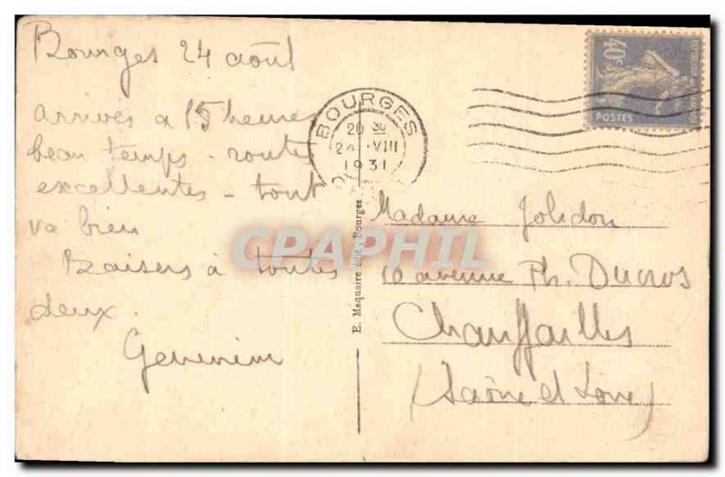 Old Postcard Bourges Palais Jacques Coeur The Facade