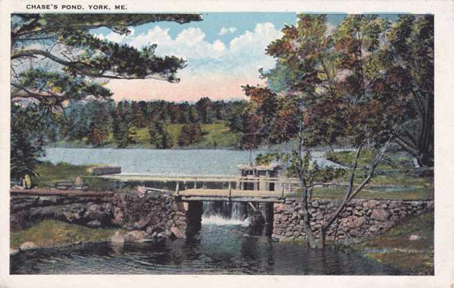 Dam at Chase's Pond - York ME, Maine - WB