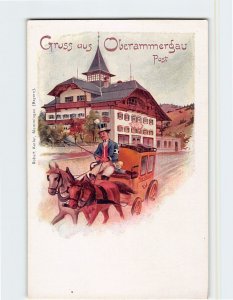 Postcard Gruss aus Oberammergau Post, Oberammergau, Germany