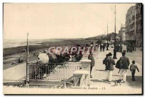 Old Postcard Cabourg Promenade Sea Boulevard des Anglais