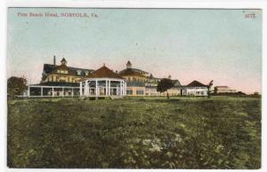 Pine Beach Hotel Norfolk Virginia 1909 postcard