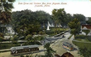 State Grove & Western Ave. - Augusta, Maine ME Postcard