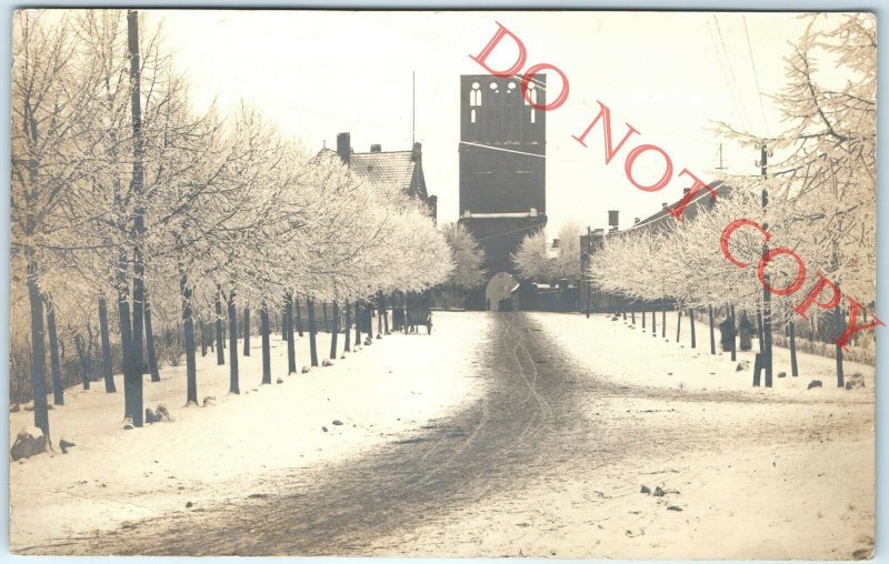 1912 Gartz Oder Germany RPPC Stettiner Tor Szczecin Gate Real Photo A28