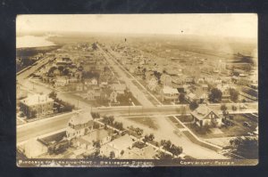 RPPC GLENDIVE MONTANA BIRDSEYE VIEW AZO VINTAGE REAL PHOTO POSTCARD