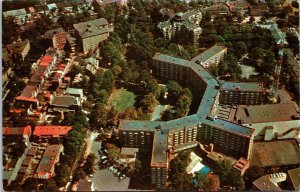 VINTAGE POSTCARD BIRD'S EYE VIEW OF THE SHERATON-PARK HOTEL WASHINGTON D.C. 1962