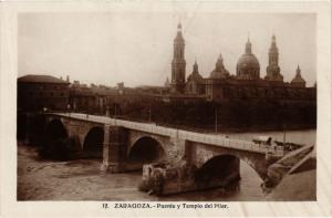 CPA Zaragoza Puente y Templo del Pilar SPAIN (744086)