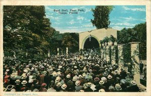 TAMPA FLORIDA BAND SHELL PLANT PARK POSTCARD