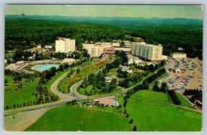 The Concord Hotel, Kiamesha Lake, Catskills New York, 1977 Aerial View Postcard