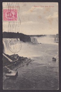 Postcard, CANADA, Niagara Falls, General View from Bridge