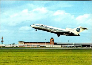 Munich, Germany  AIRPORT & TERMINAL Pan Am Plane Lift Off  4X6 Aviation Postcard