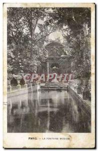 Paris - 6 - The Fountain of Medicis - Old Postcard