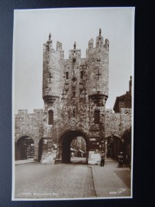 YORK Micklegate Bar - Old RP Postcard by Walter Scott 4838