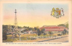 Pier, Coronation Tower at Left, Crystal Ballroom at Right, Crystal Beach Onta...