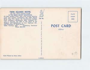 Postcard Twin Islands Motel Gatlinburg Tennessee USA