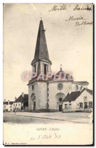 Postcard Old Church Givry