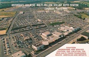 Aerial View Reedman's 150 Acre Multi-Million Dollar Auto Center Langhorne Pen...