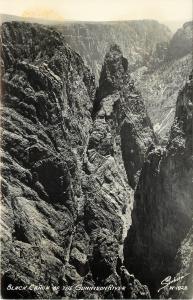 RPPC Postcard; Black Canyon of the Gunnison River, Montrose CO Sanborn W-1928