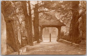 Lych Gate Parish Church Bacon Ham Entrance Postcard