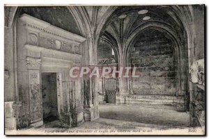 Postcard Old Tours Old Saint Gatien cloister door of the tower staircase and ...