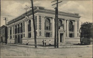 Union Hill New Jersey NJ Library c1910 Postcard