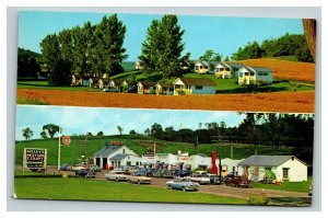 Vintage 1960's Postcard Kelley's Motor Court & Restaurant Derby Line Vermont