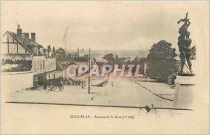 Old Postcard Seignelay Avenue de la Gare (1 view)