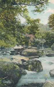 Babbling Cohas Brook - Manchester NH, New Hampshire - pm 1910 - DB
