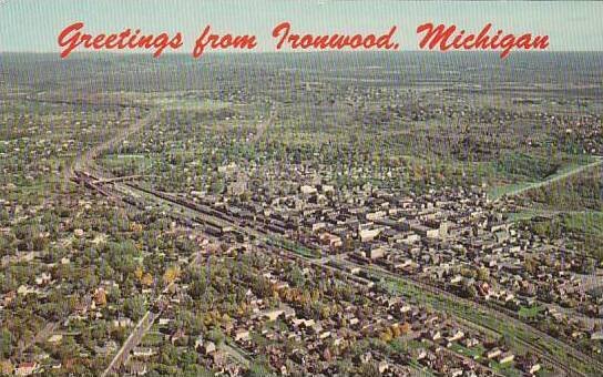 Michigan Ironwood Aerial View Of Ironwood