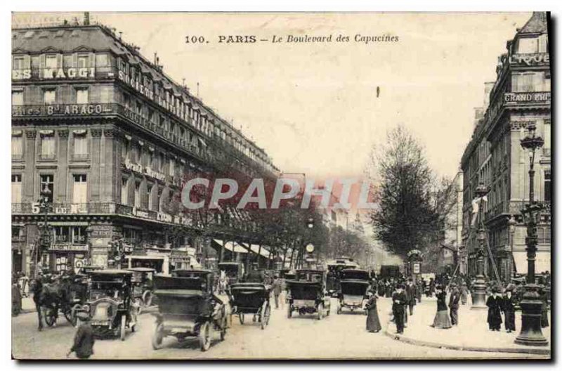 Postcard Old Paris Le Boulevard des Capucines